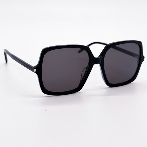 NEW SAINT LAURENT  SL591 001 BLACK WOMEN SUNGLASSES SAINT LAURENT SL 591 - Picture 5 of 12